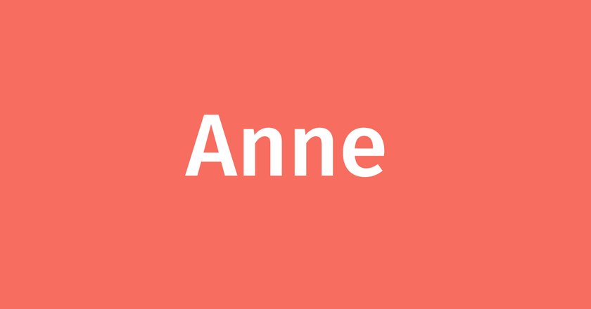 Royale Vornamen Anne