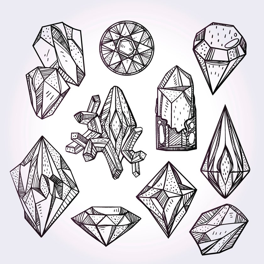 Diamant-Tattoo Vorlage 1