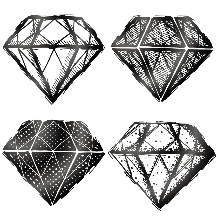 Diamant-Tattoo Vorlage 5