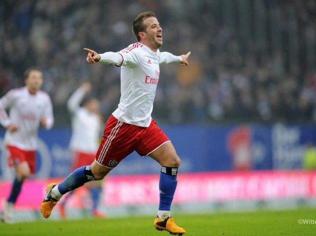 Rafael van der Vaart auf dem Platz Rafael van der Vaart auf dem Platz