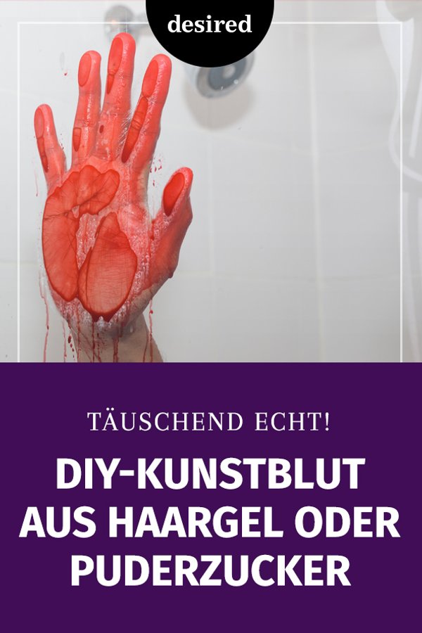 Kunstblut selber machen für Deko und Kostüm  desired.de