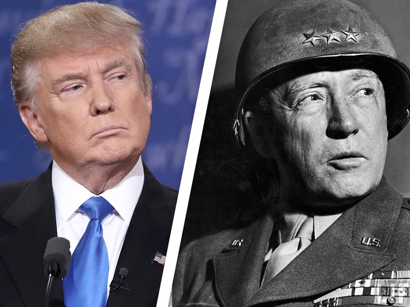 Präsident Trump und General George S. Patton
