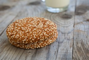 Hafercookies mit Sesam Hafercookies mit Sesam