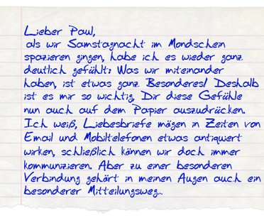 Romantische Bekenntnisse