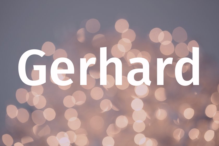 Name Gerhard