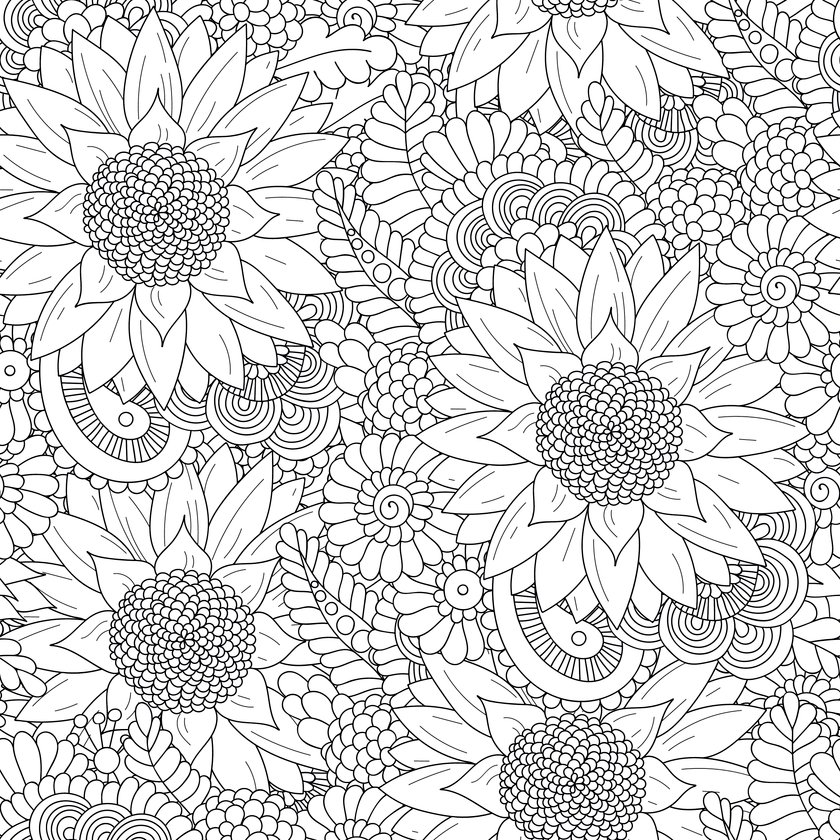 Sonnenblumen-Tattoo Vorlage 10