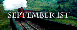 Am 1. September fährt immer der Hogwarts Express!
