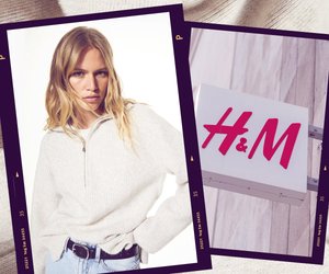 Elegant mit H&M: Helle Strickpullis sind der Mega-Trend im Herbst