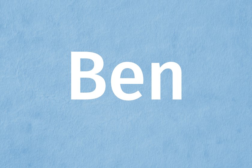 Vorname Ben