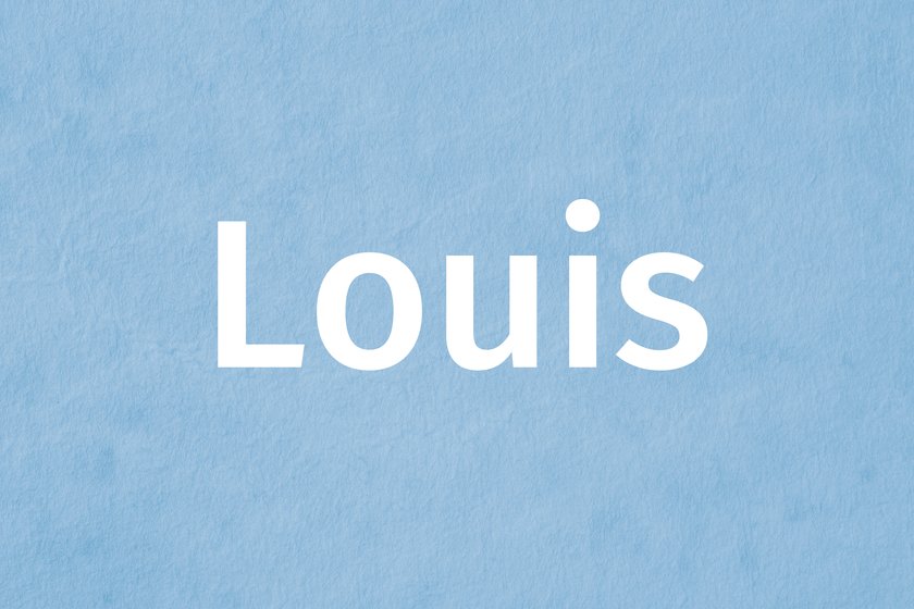 Jungenname 5 Buchstaben Louis