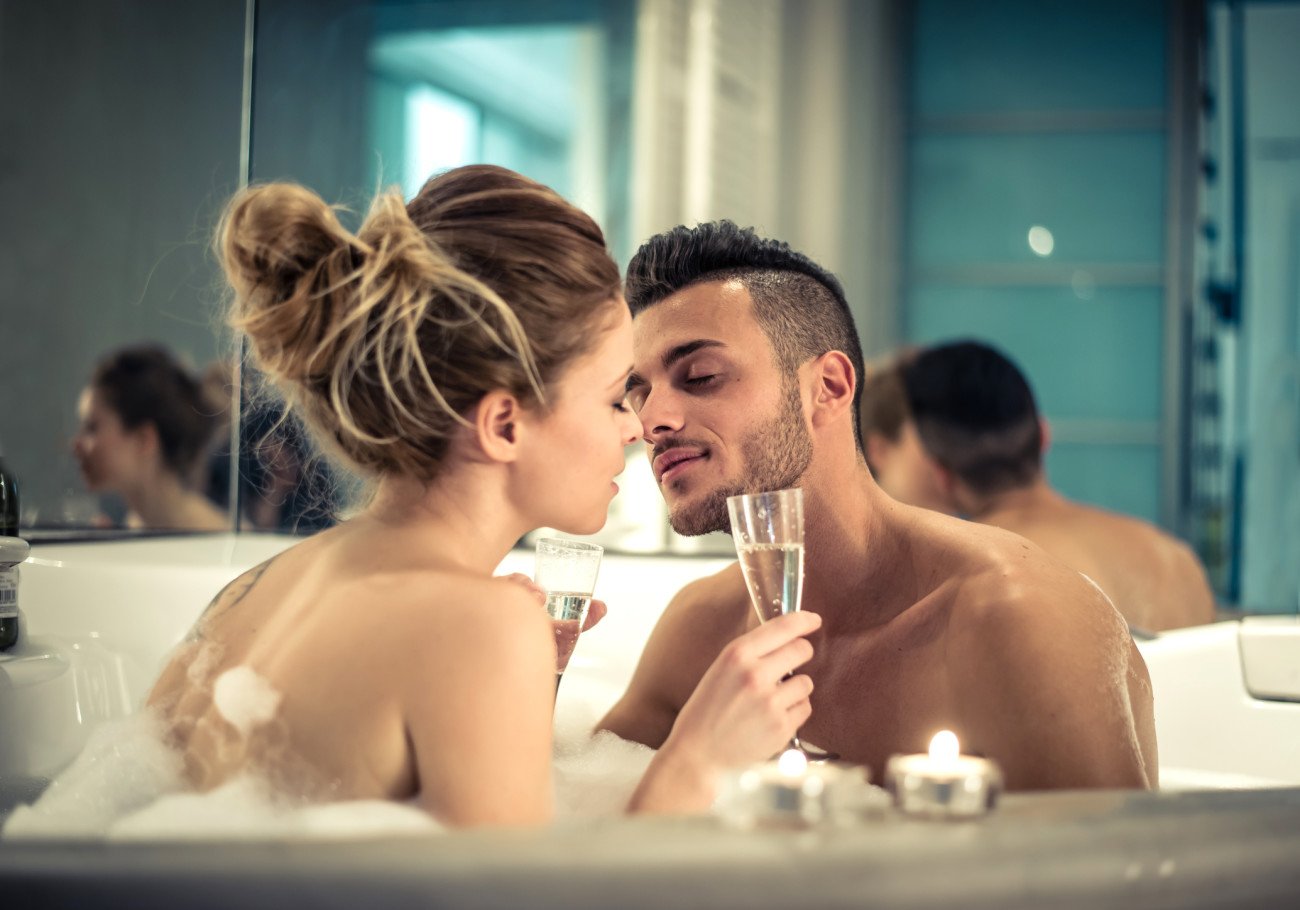 Paar im Whirlpool Paar im Whirlpool