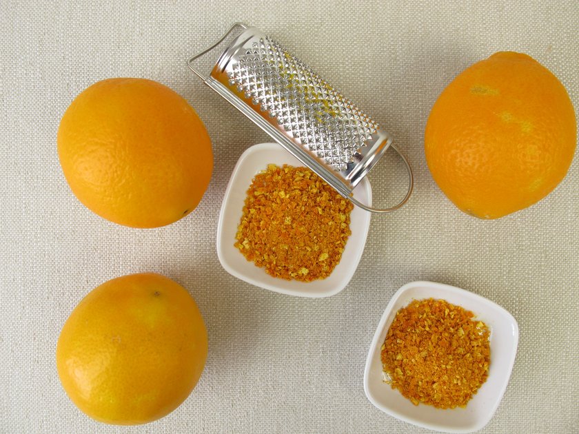 Vitamin C Pulver Orangenschalen