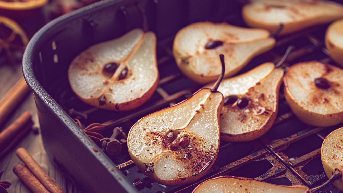 6-einfache-Herbstsnacks-aus-dem-Airfryer-Birnen-Edition