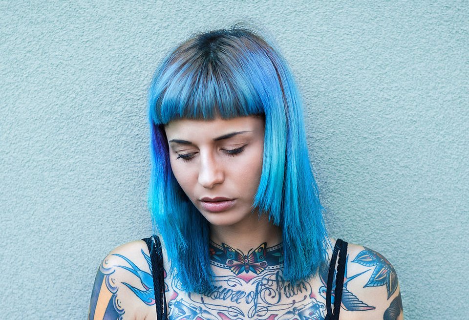 Haare Blau Farben Anleitung Produkte Tipps Desired De