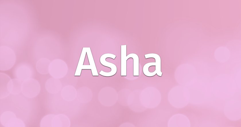Vorname Babyname Asha