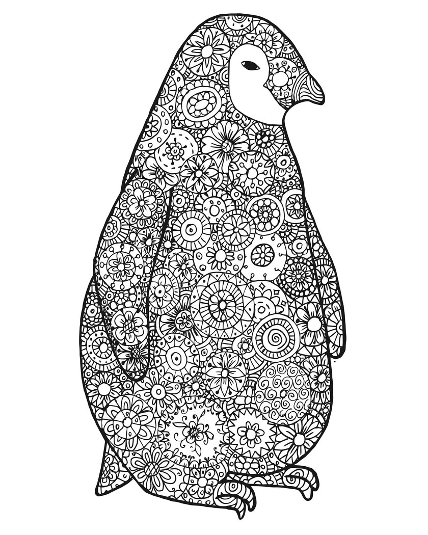 Pinguin-Tattoo Vorlage 11