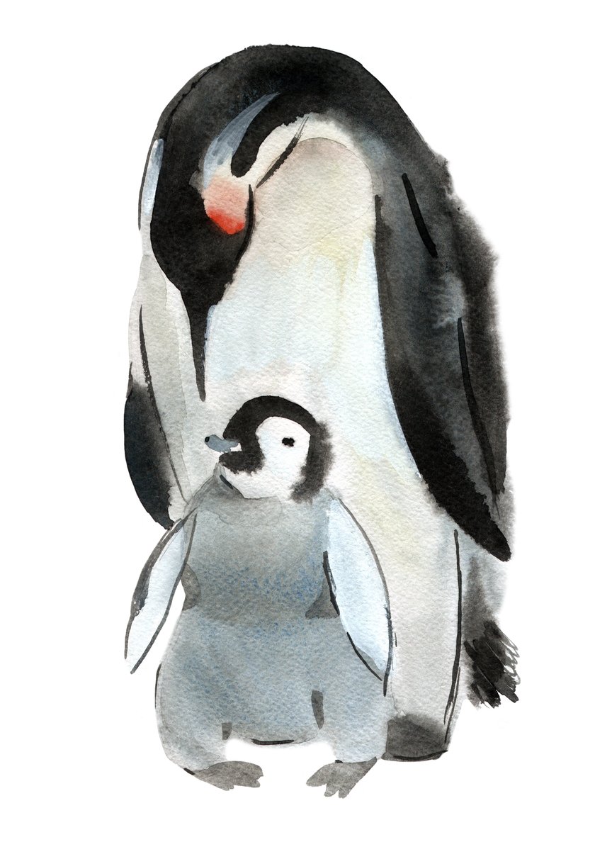 Pinguin-Tattoo Vorlage 6