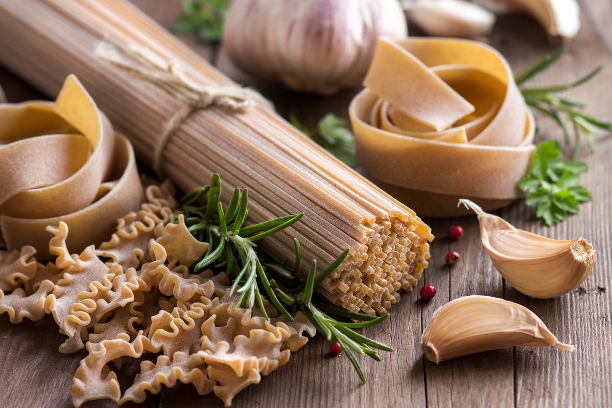 Verschiedene Pastasorten Verschiedene Pastasorten