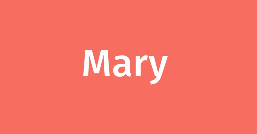 Royale Vornamen Mary