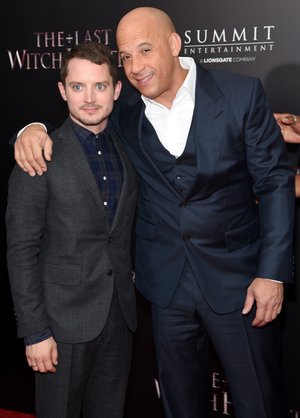 NEW YORK, NY - OCTOBER 13: Actors Elijah Wood (L) and Vin Diesel attend the New York premiere of "The Last Witch Hunter" at AMC Loews Lincoln Square on October 13, 2015 in New York City. (Photo by Jamie McCarthy/Getty Images) NEW YORK, NY - OCTOBER 13: Actors Elijah Wood (L) and Vin Diesel attend the New York premiere of "The Last Witch Hunter" at AMC Loews Lincoln Square on October 13, 2015 in New York City. (Photo by Jamie McCarthy/Getty Images)
