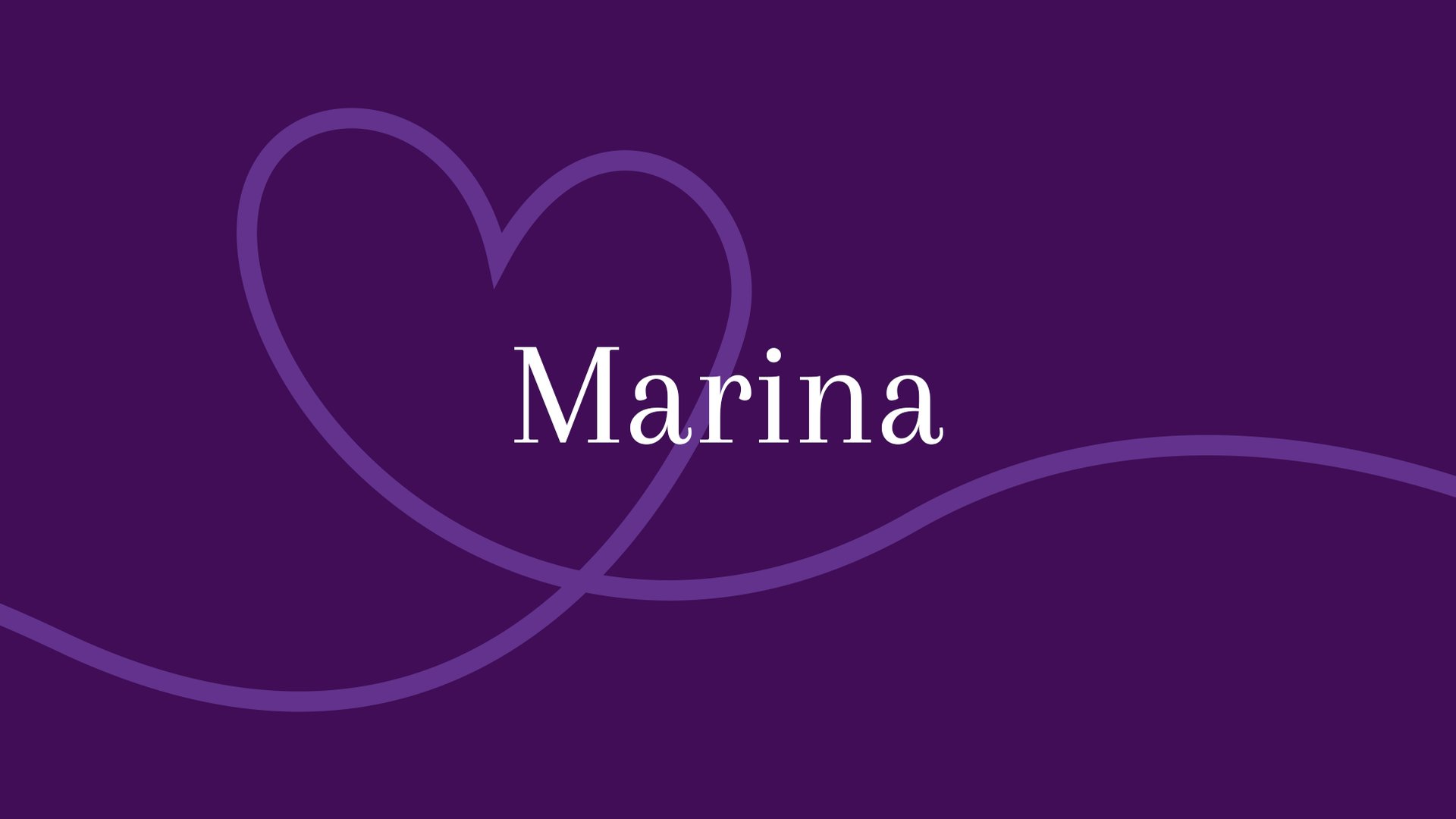 Marina - Herkunft und Bedeutung des Vornamens