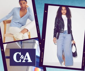 Bei C&A wollen wir Herbst-Trendteile in Hellblau unbedingt shoppen