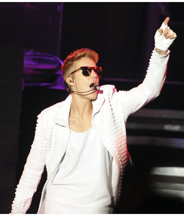 Justin Bieber auf der Bühne Justin Bieber auf der Bühne