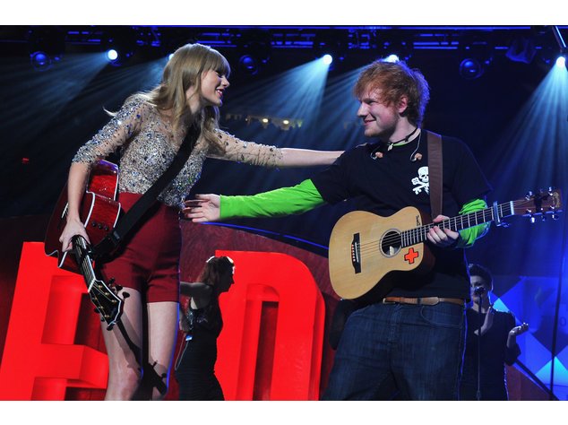 Taylor Swift und Ed Sheeran bei einem gemeinsamen Auftritt in New York Taylor Swift und Ed Sheeran bei einem gemeinsamen Auftritt in New York