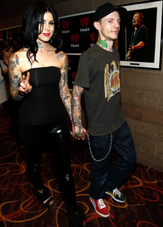 Kat von D und Joel Zimmermann. Kat von D und Joel Zimmermann.