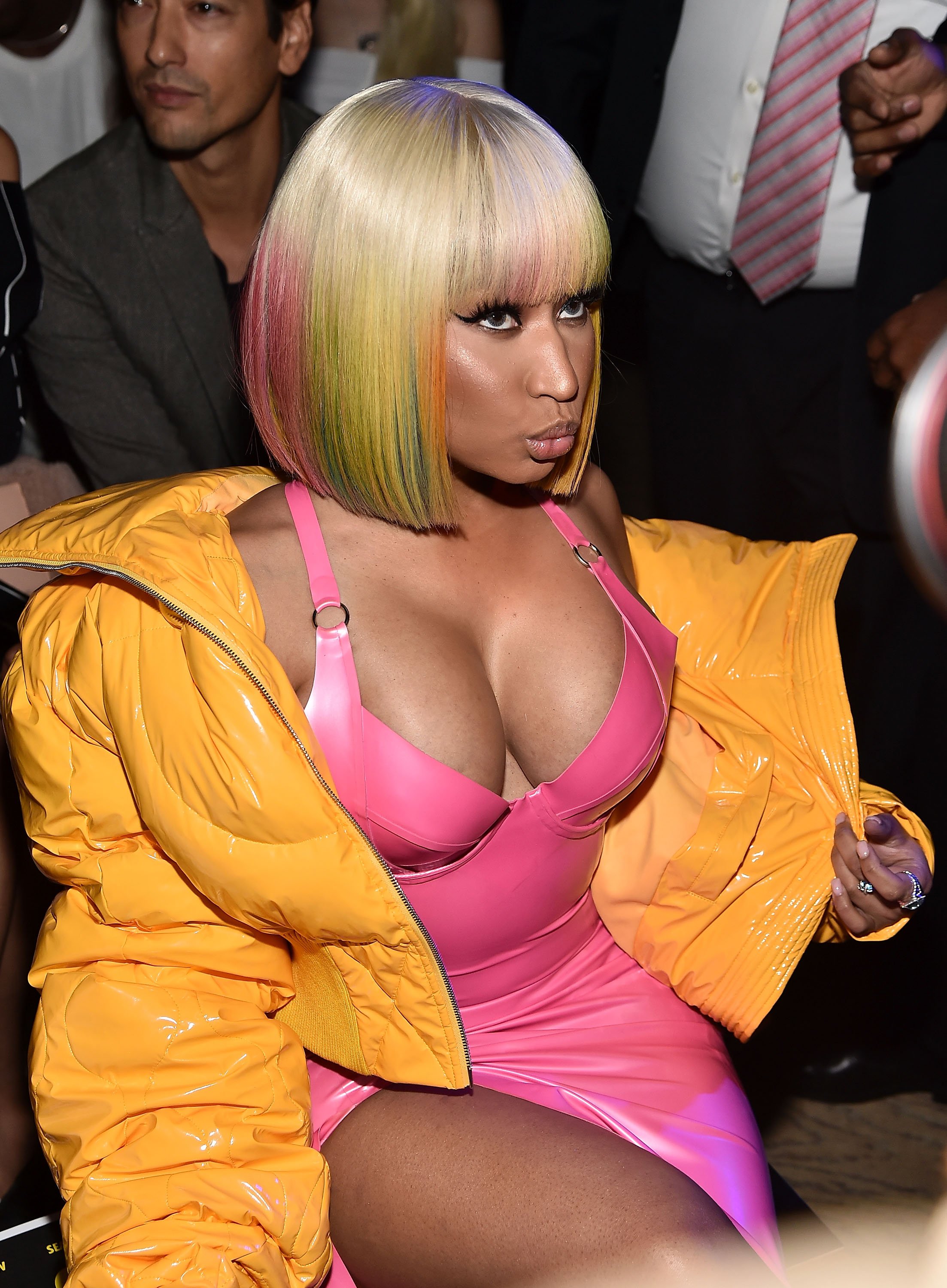 Skinny Dressing Nicki Minaj Latexkleid Fashion Week Skinny Dressing Nicki Minaj Latexkleid Fashion Week