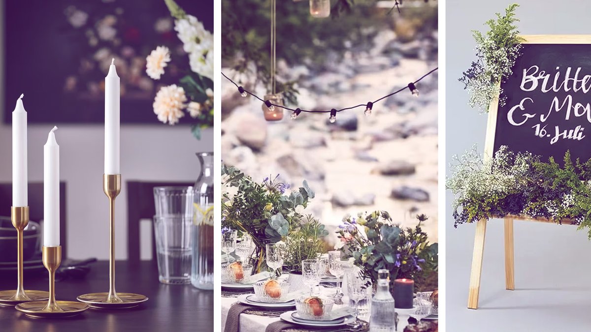Günstige Hochzeitsdeko von Ikea: Diese 11 Produkte sind perfekt