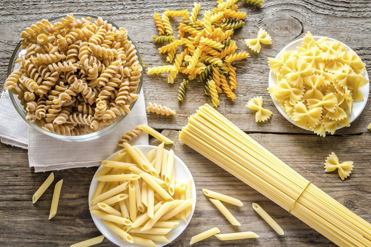Various types of pasta Various types of pasta