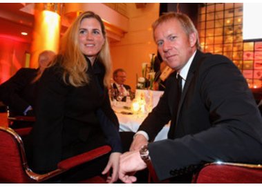 Johannes B. Kerner und seine Frau Britta Johannes B. Kerner und seine Frau Britta