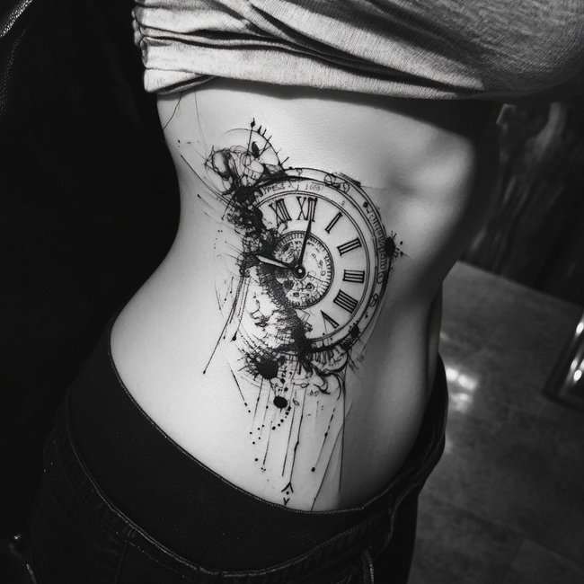 Uhr Tattoo Motive