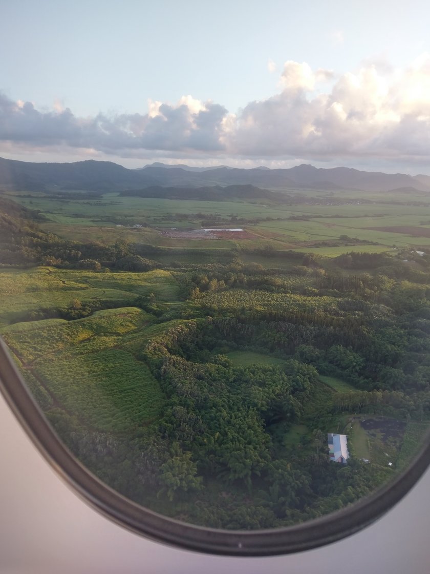 Mauritius Ausblick Flugzeug