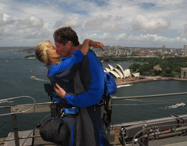 David Hasselhoff und Hayley Roberts David Hasselhoff und Hayley Roberts