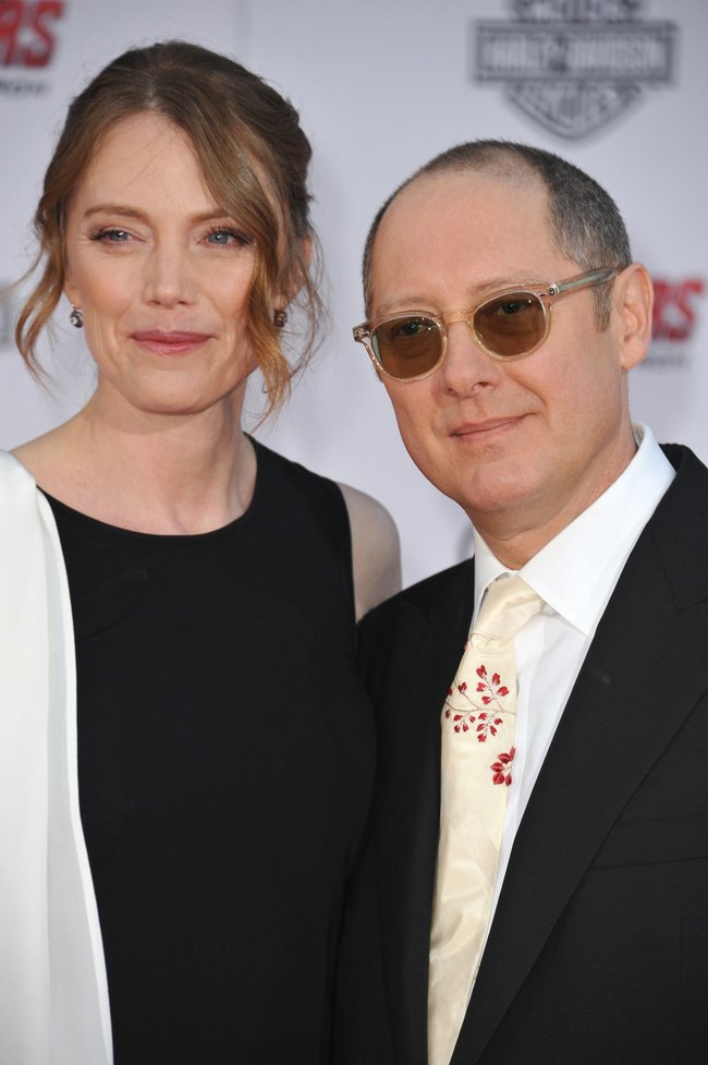 James Spader 2015 mit seiner Frau Leslie Stefanson bei der Premiere von „Avengers: Age of Ultron“.