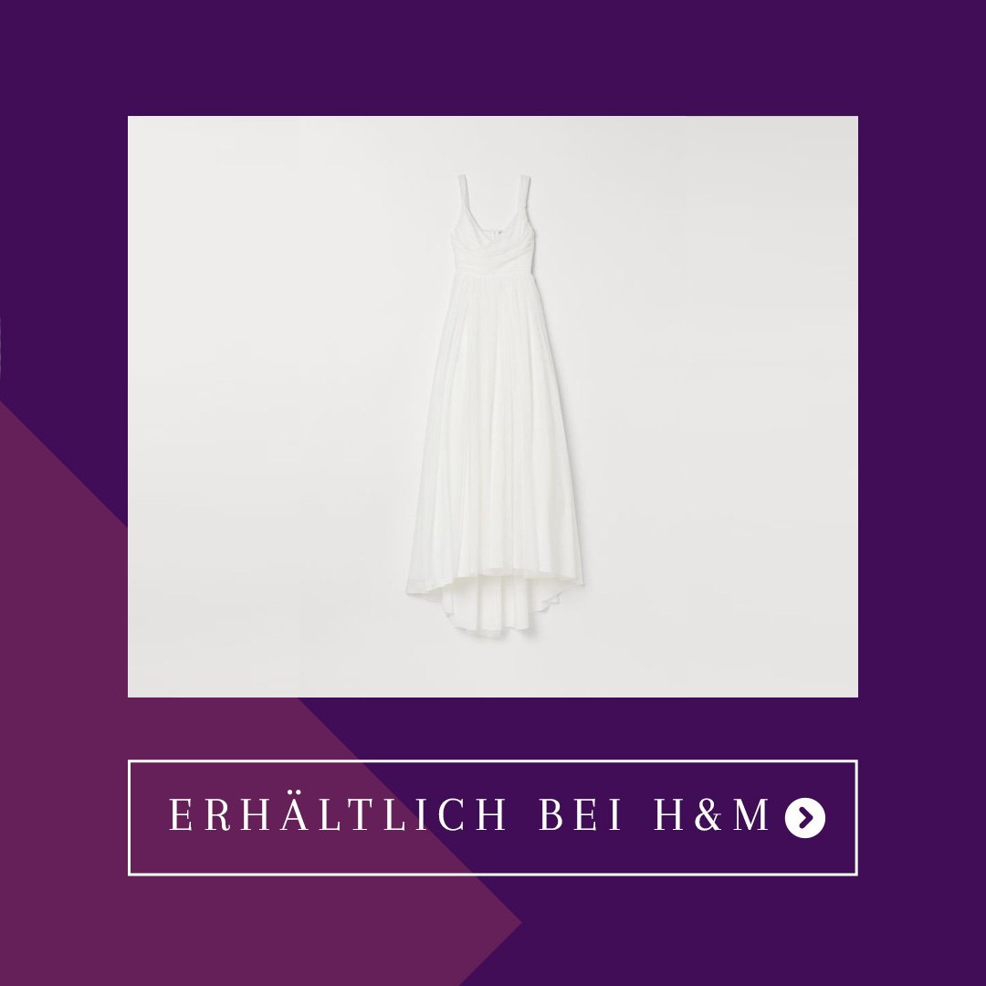 H&M Brautkleid im Wickelschnitt