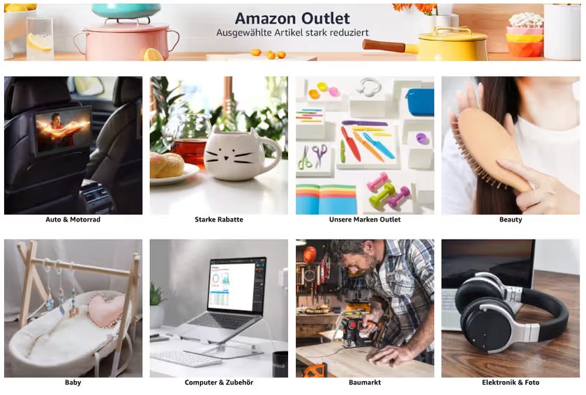 Amazon Outlet Screenshot