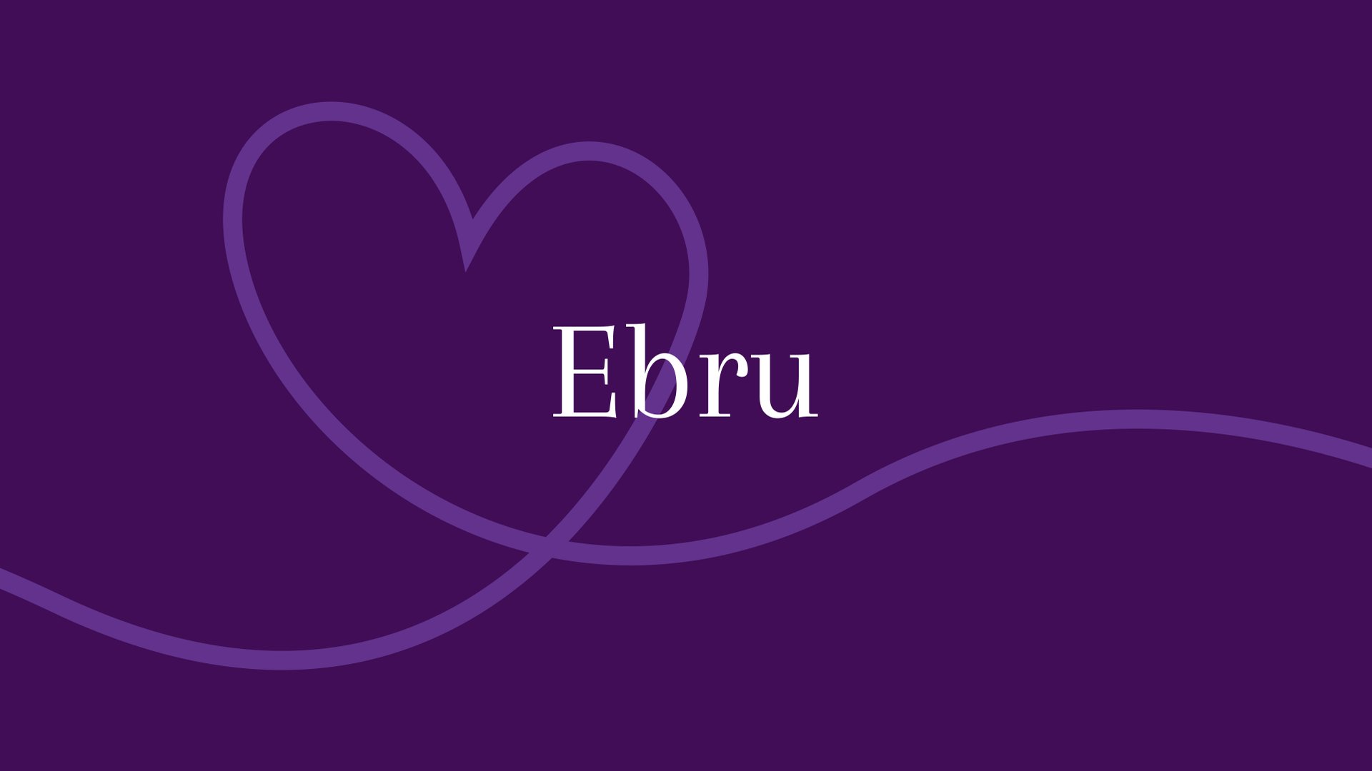 Ebru - Herkunft und Bedeutung des Vornamens