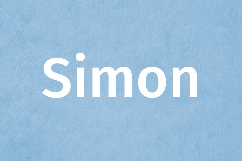 Jungenname 5 Buchstaben Simon
