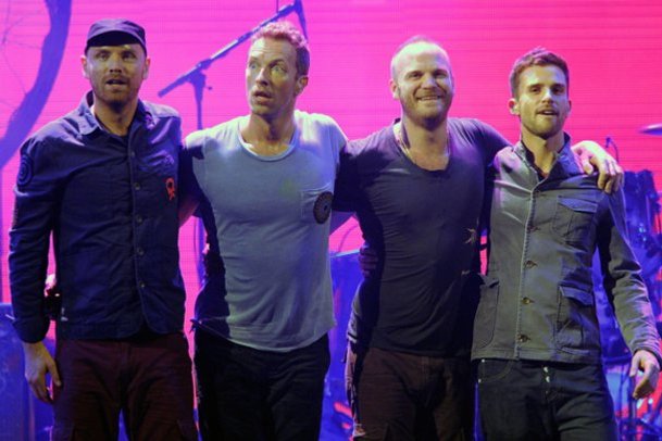 Coldplay laden zum Drink. Coldplay laden zum Drink.