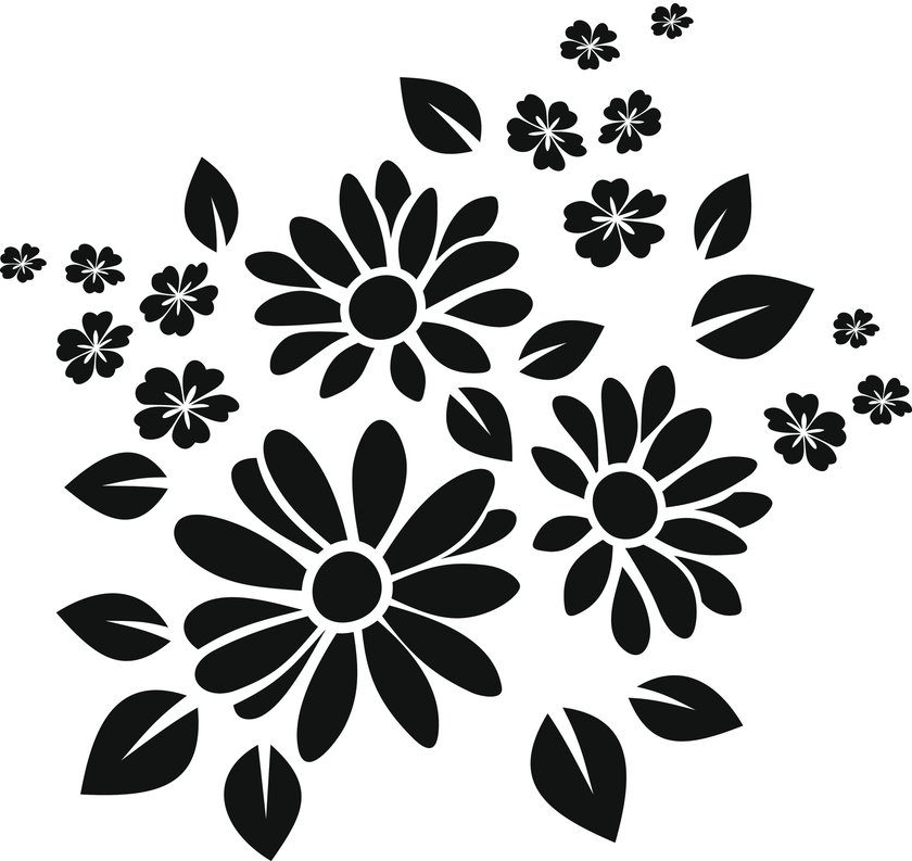 Blumen-Tattoo-Vorlage 16