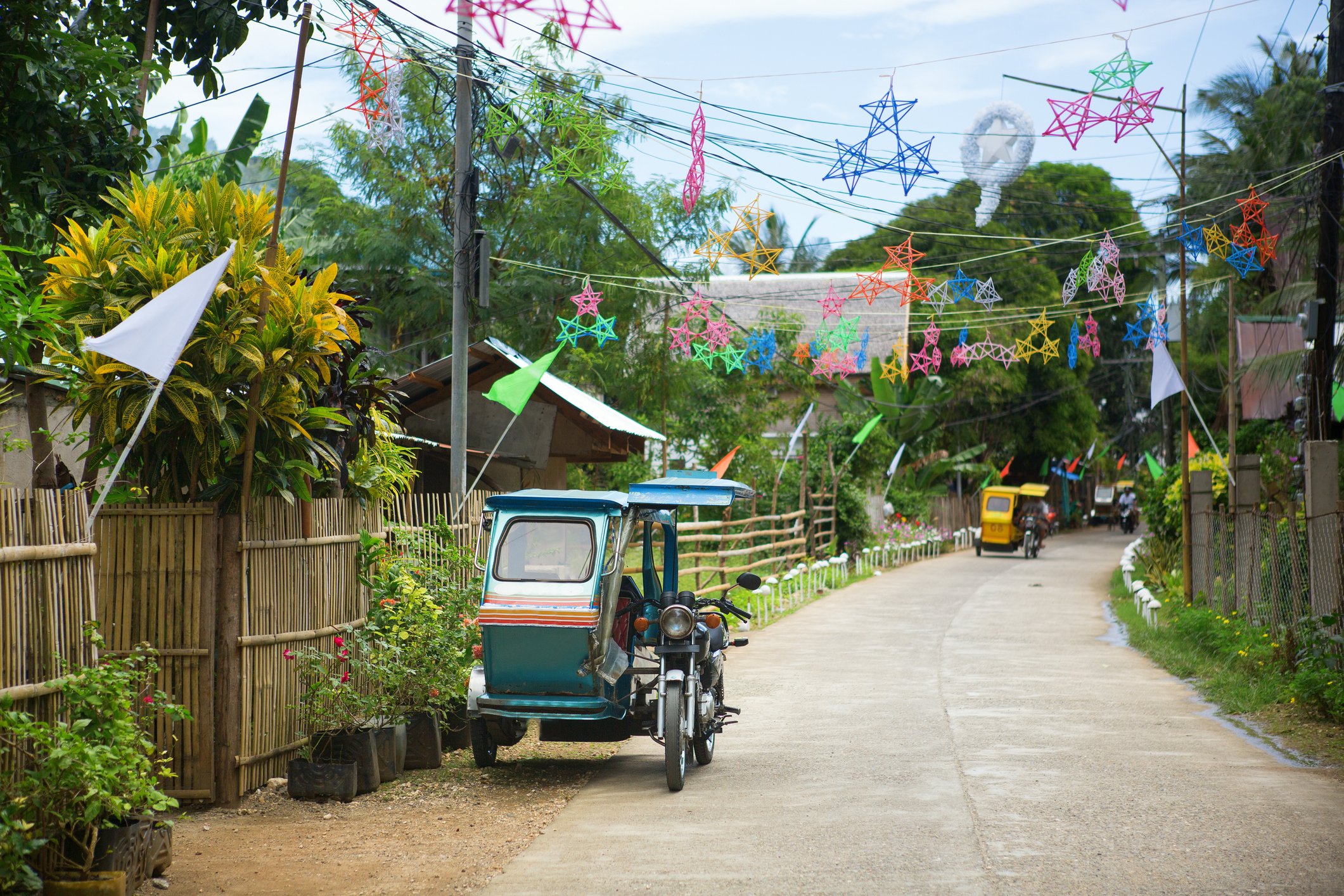 Weihnachtsdeko in einem philippinischem Dorf.