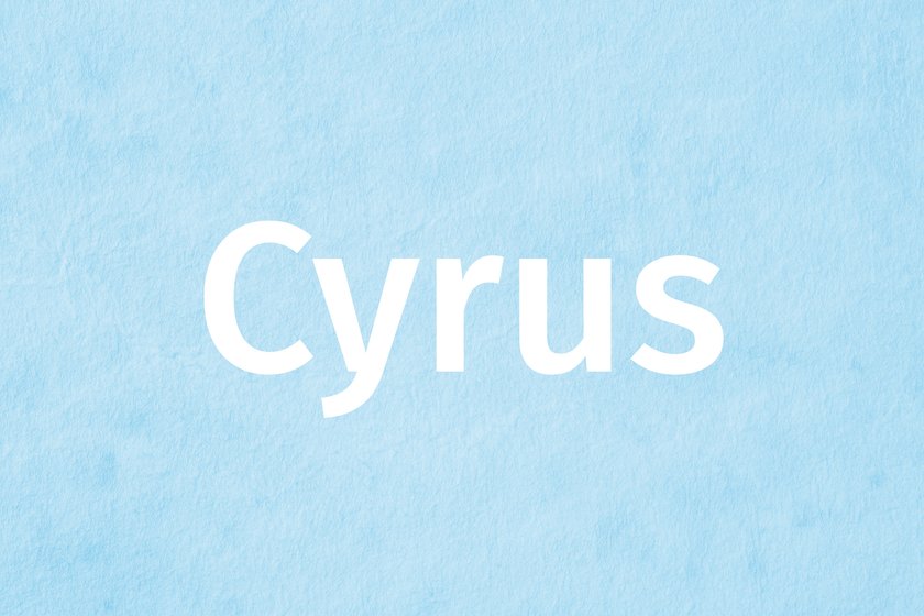 #5 Sommer-Jungenname: Cyrus