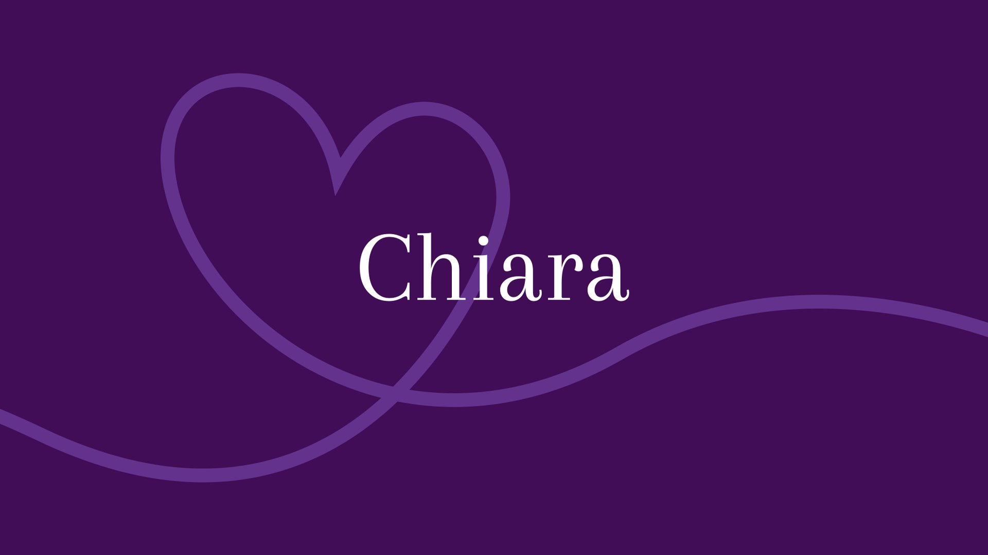 Chiara - Herkunft und Bedeutung des Vornamens