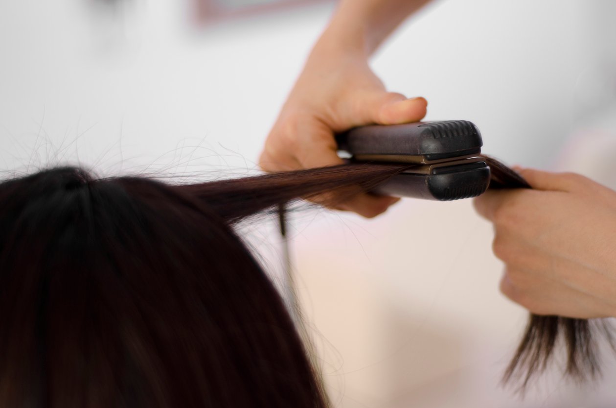 Haare glätten Haare glätten