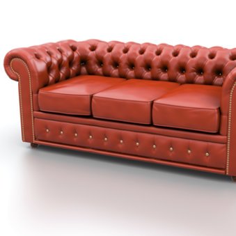 Das Chesterfield Sofa in rostfarben