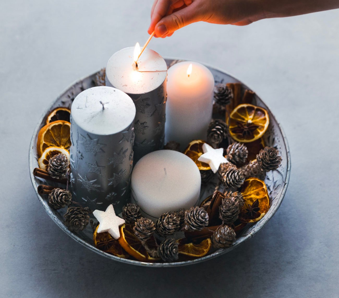 Erstaunlich Adventsgesteck In Schale Selber Machen Bild