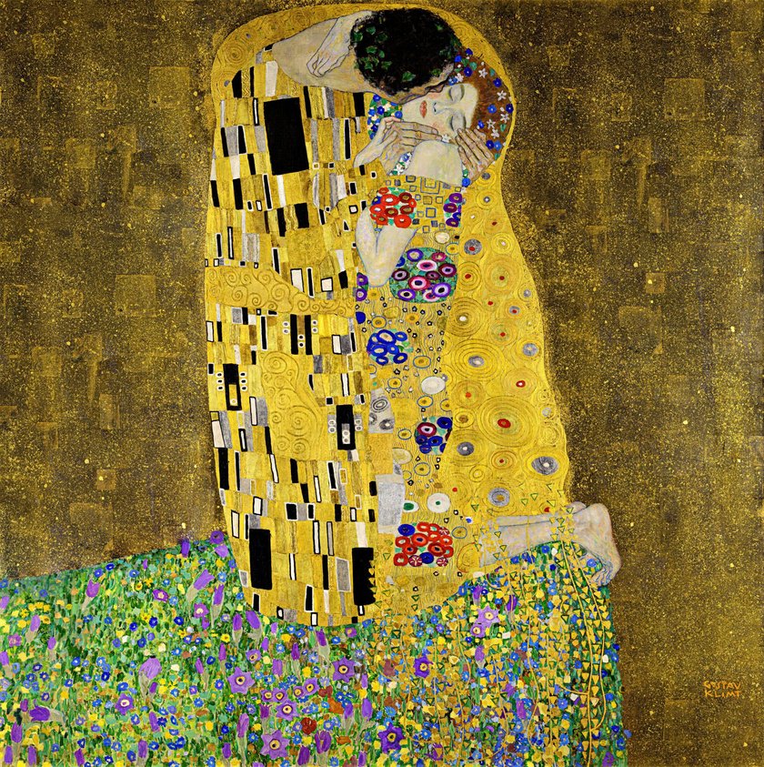 Gustav Klimt - The Kiss 1907 